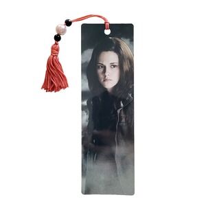 2009 Twilight Bella Swan eclipse Bookmark tassel pink beaded Kristen Stewart Y2K